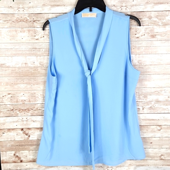 Michael Kors, Women's Light blue sleeveless blouse, Size tag removed. - Picture 6 of 8